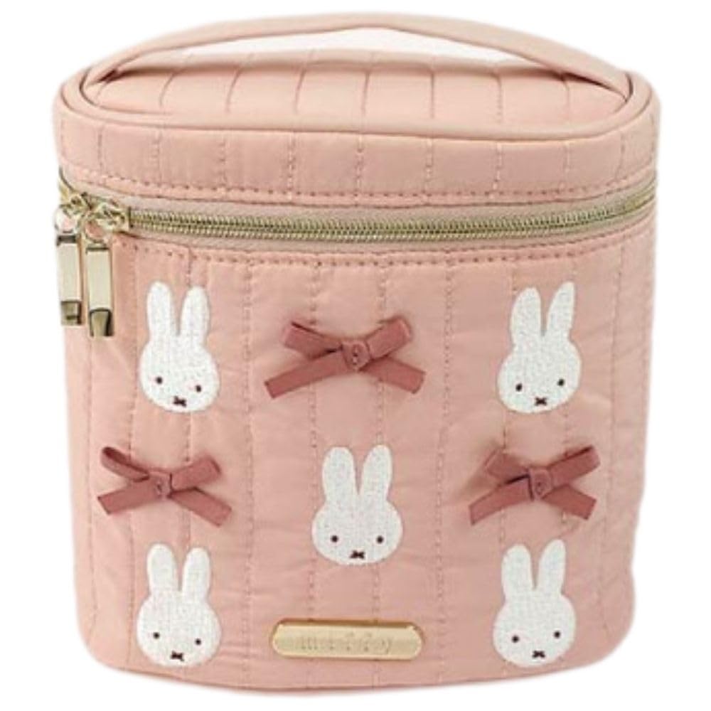 Marimo Craft Miffy My Favorite Ribbon Mini Vanity W130 x H140 x D80mm Pouch, Pink, Approx. (DBM-2828)