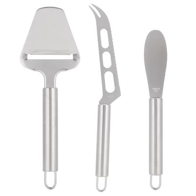 3Pcs/Set Household Stainless Steel Cheese Cutter Knife Butter Scraper Kitchen Gadgets Kit