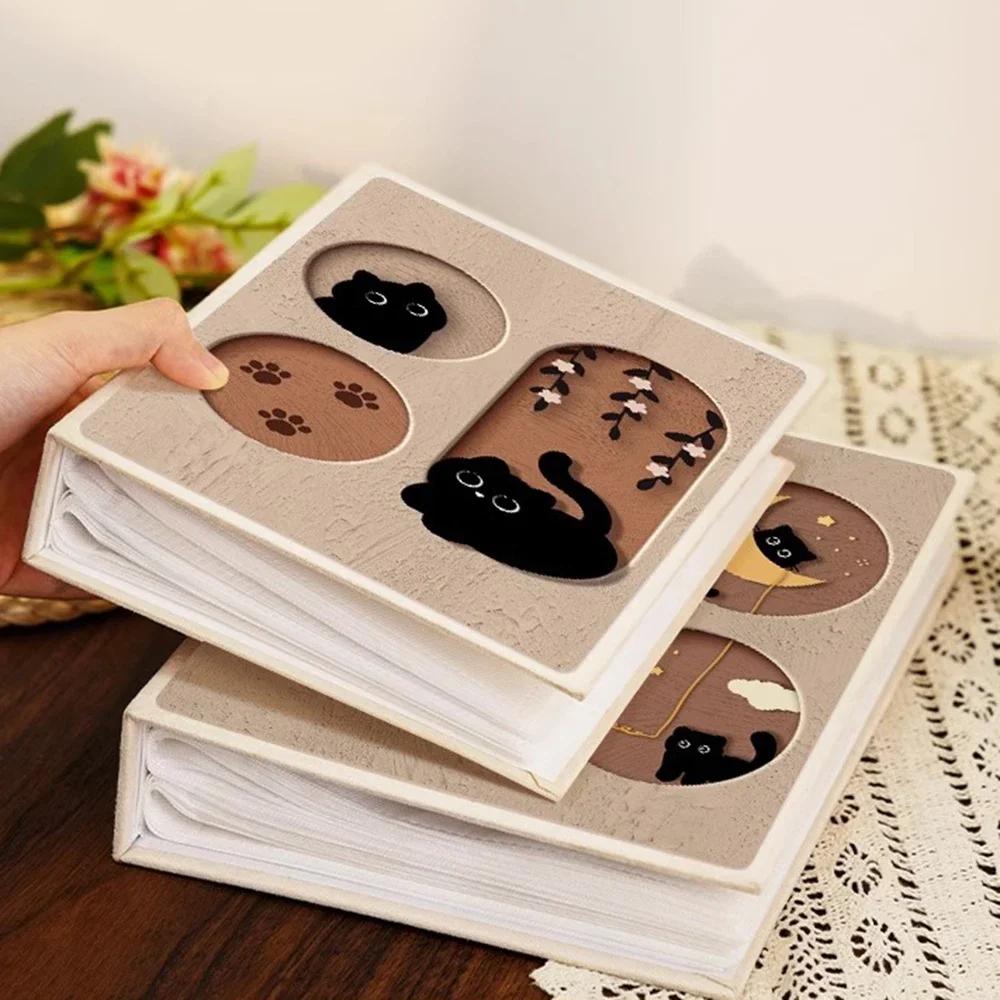 6inch Card Book 100 Pages Children's Album Cute Cat Memorial Album Photo Storage Baby Growth Record Creative Gift for Children