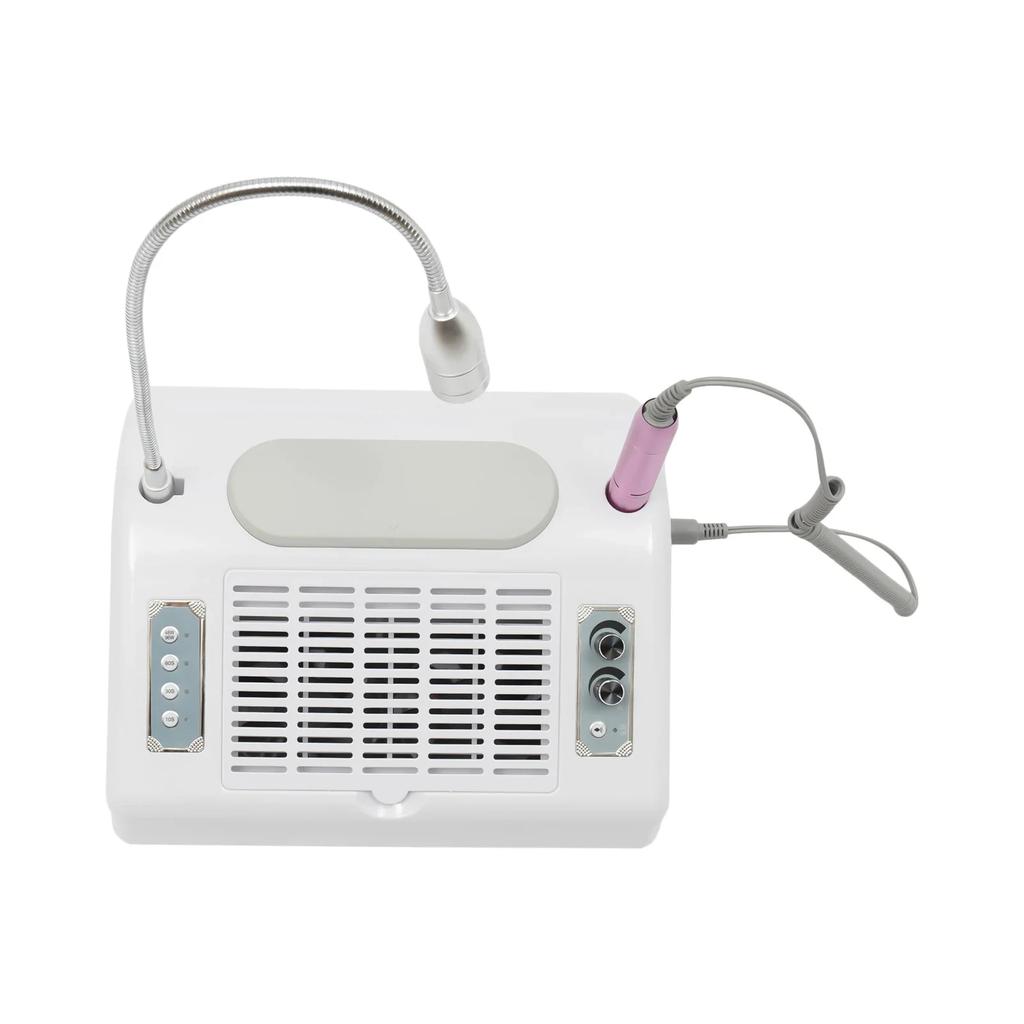 5-in-1 Professional Nail Vacuum Dust Extractor 30000 RPM 40W Electric Nail Drill with 48W/96W UV LED Nail Lamp