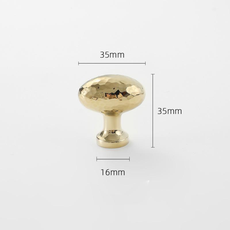 Brass Ball Furniture Pull Handles Hand-Forged Hammer Cabinet Handles Door Drawer Knob Kitchen Wardrobe Cupboard Pulls