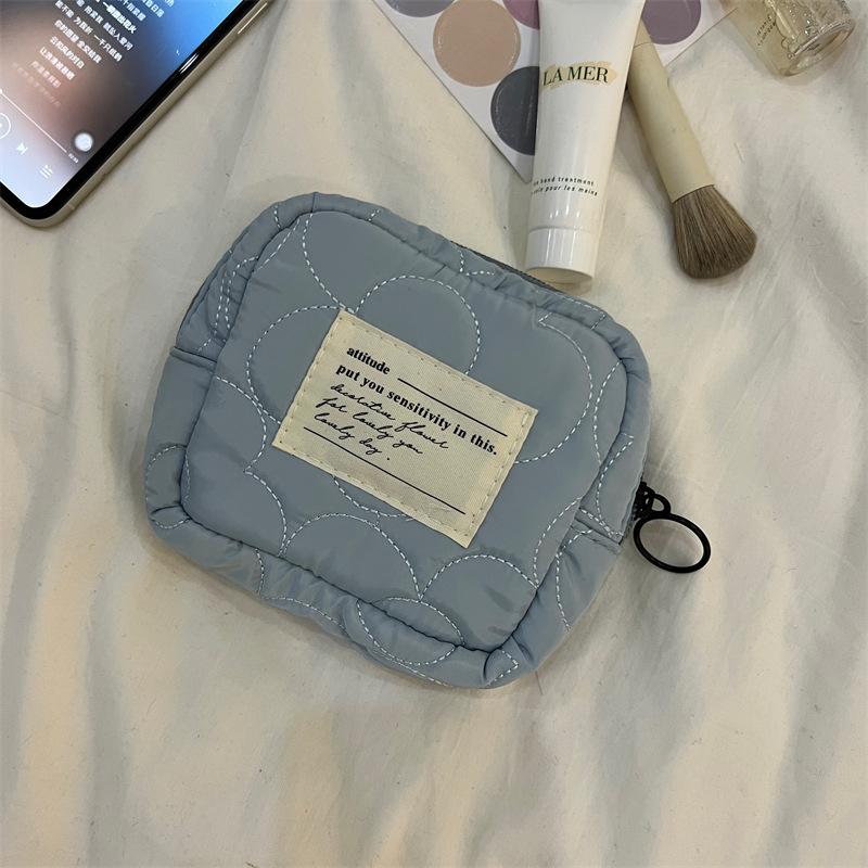 Cute Mini Cosmetic Bag Portable Candy Color Storage Bag Wash Bag Bag