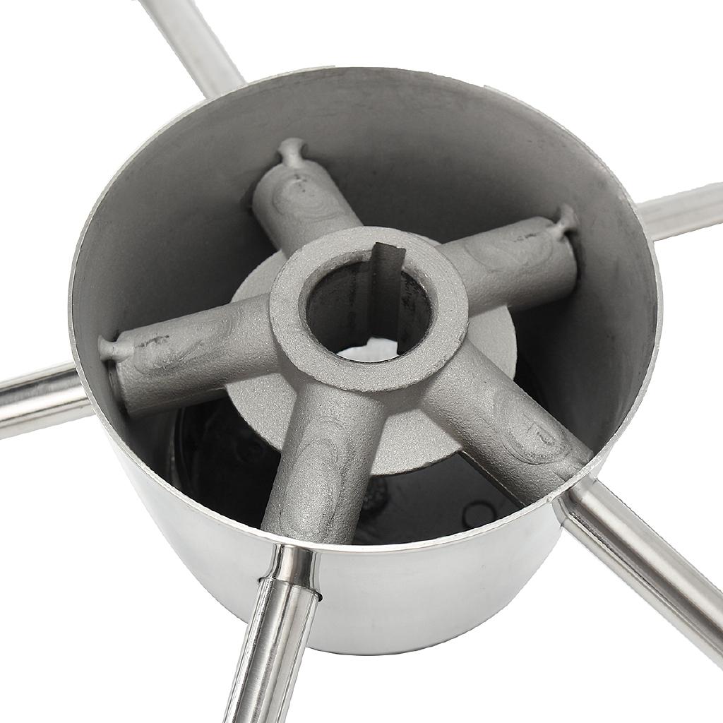 13.5inches Silver Stainless Steel Boat Steering Wheel 25 Degree Marine Yacht With Knob Convenient Easy To Install Marine Hardware