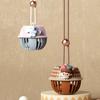 Hanger Fan Adjustable 3-Speed Wind Modes Portable Hanging Neck Small Fan Cartoon Elephant Design Circus Bells Shape Cooling Fan