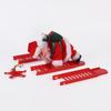 Electric Musical Climbing Santa & Reindeer Cart – Creative Christmas Decoration & Gift