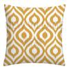 Yellow white geometric linen pillowcase sofa cushion cover home decoration can be customized for you 40x40 45x45 50x50 60x60