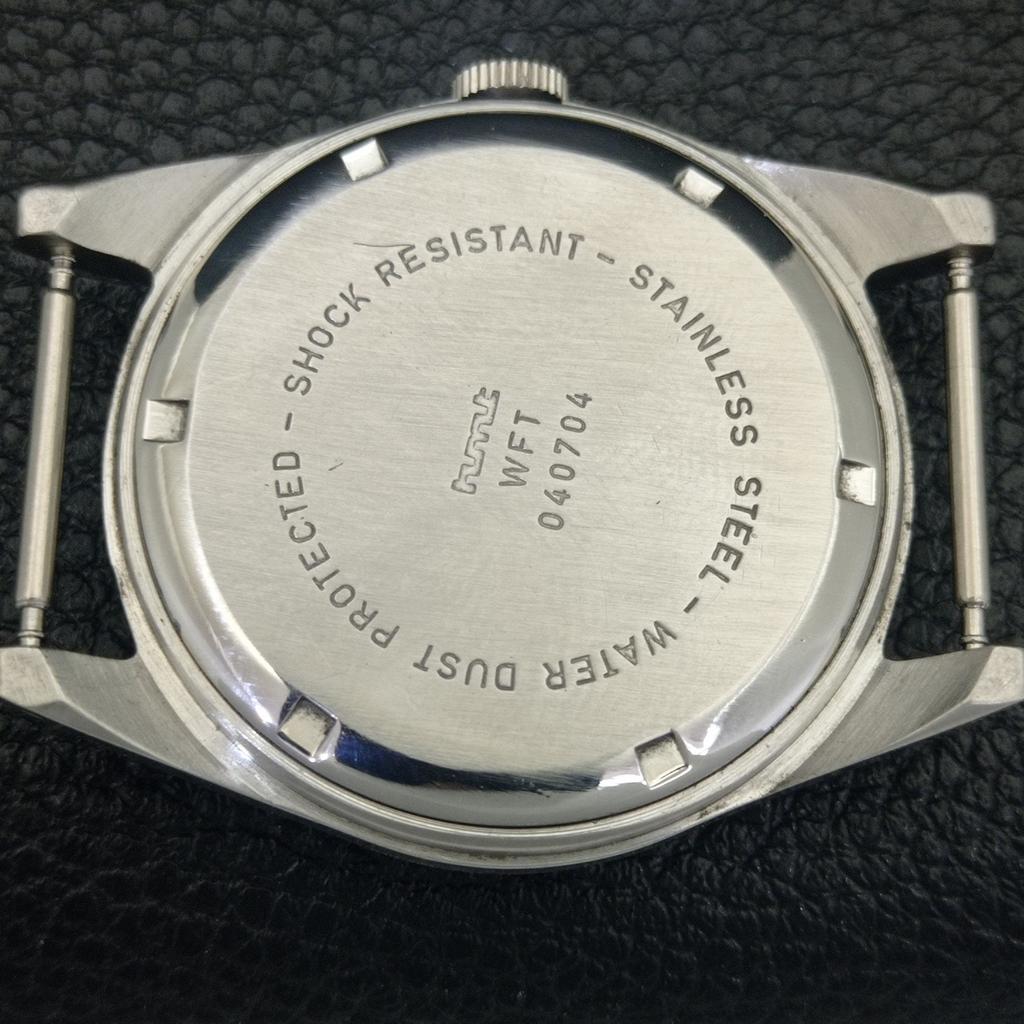 INDIAN VINTAGE HMT HAND-WINDING MENS ROMAN FIGURE BLUE DIAL WATCH A702860-1