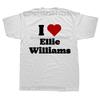 I Love Ellie Williams T Shirts Men Womens Pure Cotton Unique TShirt Crewneck The Last of Us Tees Short Sleeve Clothes