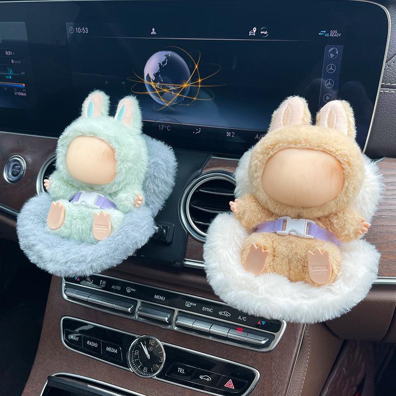 Doll Car Seat For 15/17Cm Dolls With Air Vent Clip And Desktop Stand Cute And Functional Car Ornament For Blind Box Doll Fans