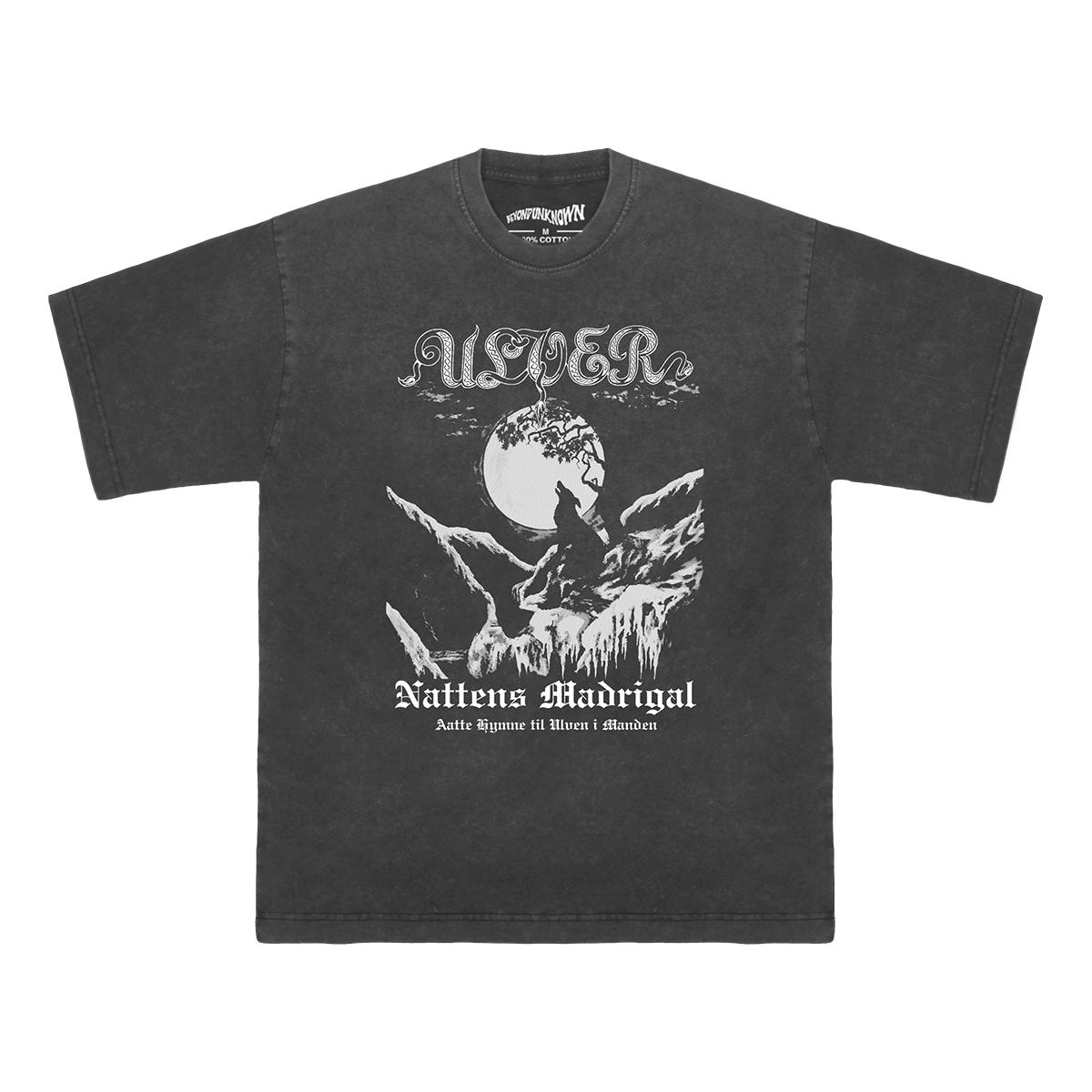 

Ulver T Shirt The Madrigal Of Night Black Metal Satyricon Agalloch Washed Cotton Mens Tops Clothes Printed Unisex Graphic Shirt S