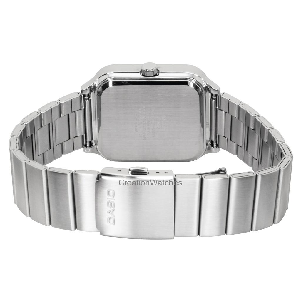 Casio Standard Analog Stainless Steel Black Dial Quartz MTP-M306D-1AV Men's Watch