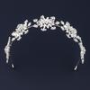 Luxury Floral Bridal Tiaras Sparkling Pageant Diadem Headband  Stage Performances
