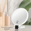 NKLWEN Folding Makeup Mirror with 30x Includes Tweezers and Travel Circular White Magnification, Tabletop/Hanging/Handheld, 3-Way, Handle, Mirror,