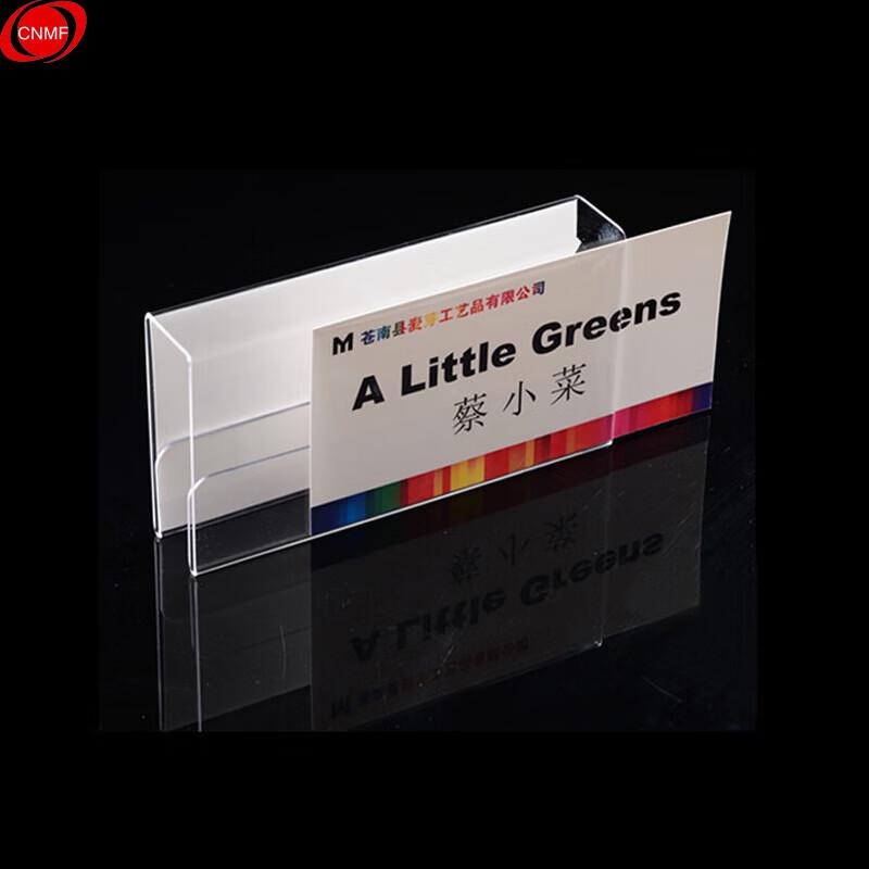 Transparent Double-Sided Hanging Office Partition Nameplate
