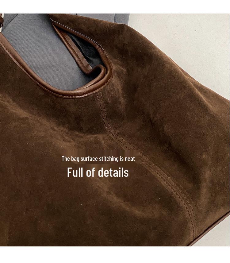 Geantă Tote de Umăr Retro Mată de Mare Capacitate pentru Femei - Moda Toamnă 2023