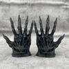 1/2Pcs Black Witch Hand Book Holders Gothic Book Ends 3D Printed Horror Monster Non Skid Book Holder Stopper Desktop Decor