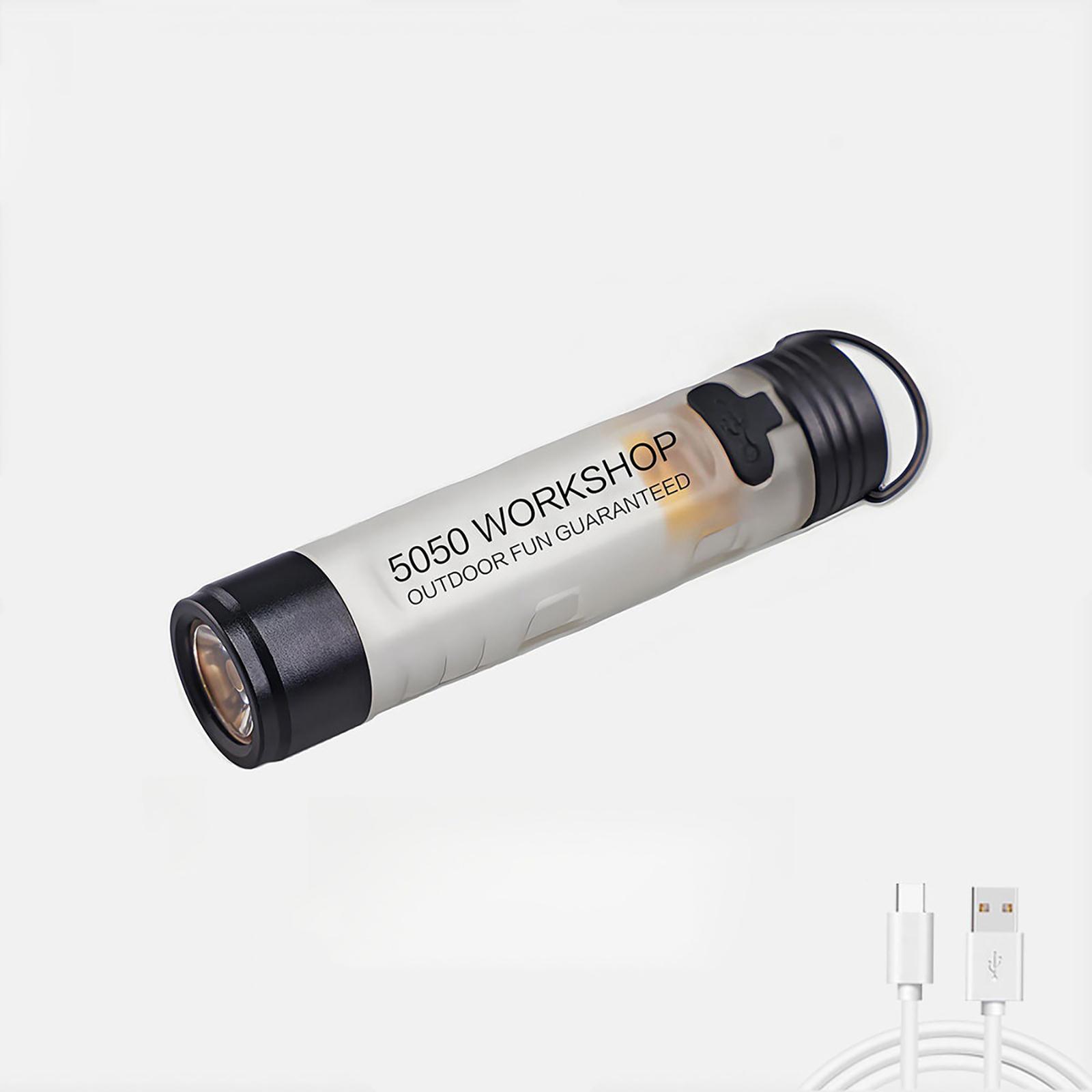 

1Pc Hat Clip Light Flashlights For Outdoor Night Sport, Hands Release Pocket Caps Lamp, Rechargeable Clip On Light Plastic білий