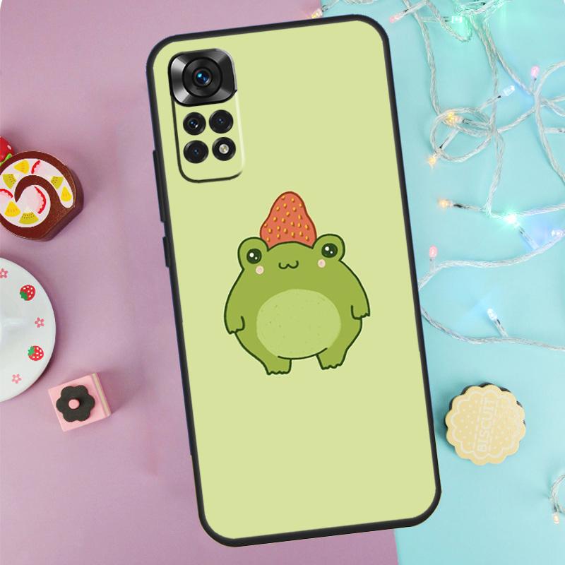 Kawaii Frog Case For Xiaomi Redmi Note 14 13 12 11 10 9 Pro 9S 10S 11S 12S Redmi 10C 12C 13C 14C Cover