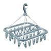 1PC Clothes Drying Hanger with 32 Clips Socks Underwear Drying Folding Laundry Hanging Rack