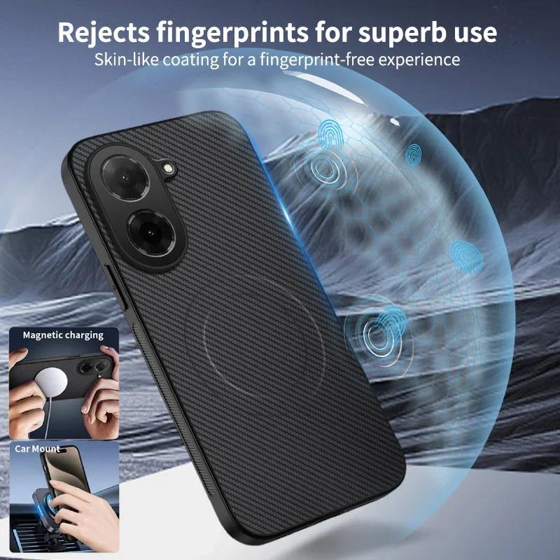 For Xiaomi 14T 15 Pro Shockproof Carbon Fiber Soft Phone Case For Xiaomi 15 Ultra Magnetic Wireless Charging Cover Mi 14T Pro