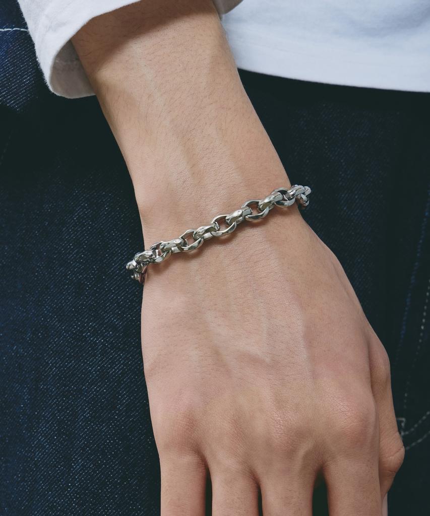 Maz Steel Heavy Bold Cutting Chain Bracelet