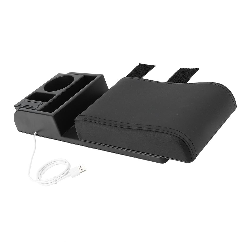 Auto Center Console Armrest Pillow with USB Interface Multifunctional   Width Armrest Storage Box   for Vehicles