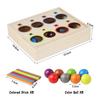 Baby Rainbow Ball Matching Montessori Wooden Toy Color Sorting Cognitive Sensory Game Fine Motor Training Early Educational Toys