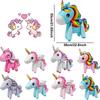 3D Unicorn Foil Balloons Full Body Balloon for Birthday Party Decor, 8pcs