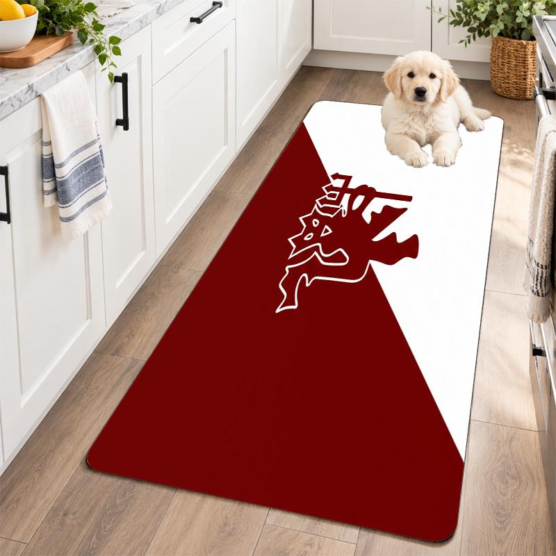 Flannel Kitchen Mat Manchester United FC Soft Area Rug Non Slip Floor Carpet Home Decoration