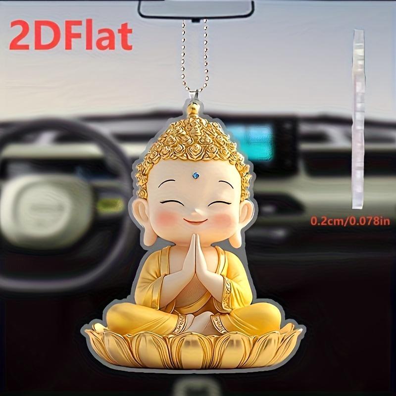 Acrylic Buddha Statue Car Rearview Mirror Pendant
