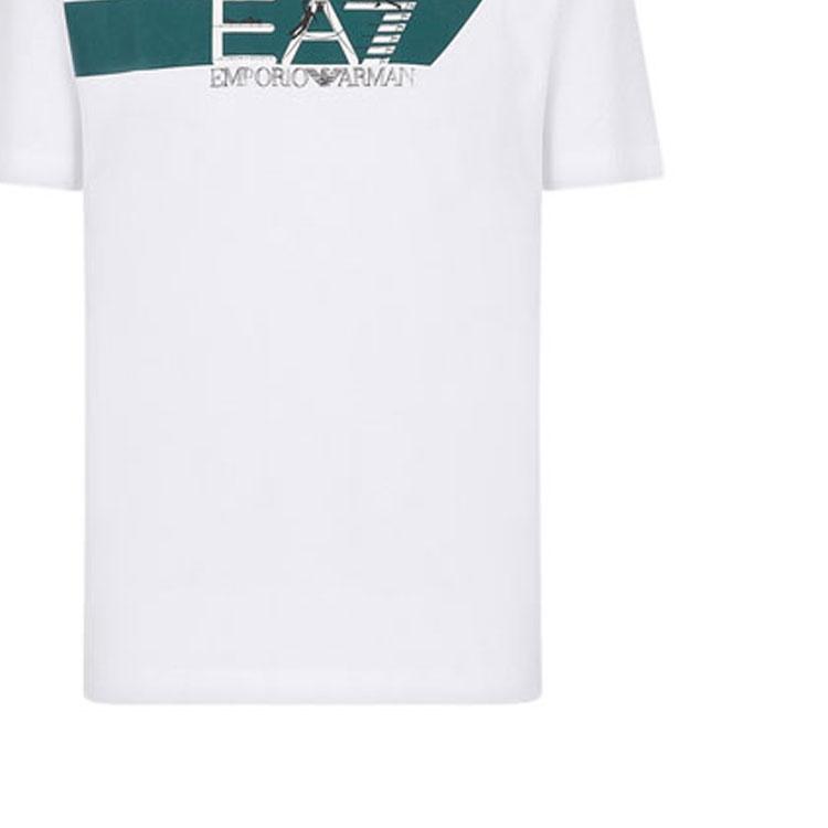 Emporio Armani Ss23 Letter Print Short Sleeve T-Shirt Men Tops White 3RPT39-PJ7CZ-1100
