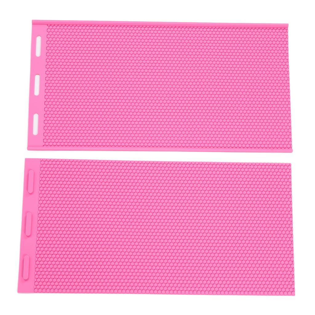 2PCS Beeswax Sheet Molding Silicone Soft Beeswax Foundation Sheets Press Embosser