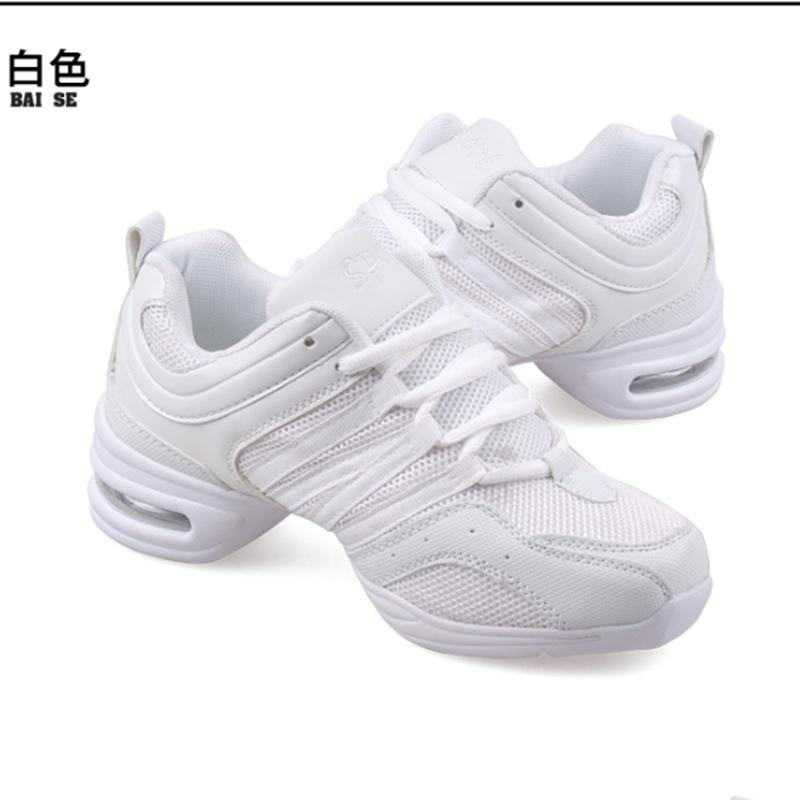 

Туфли для квадратных танцев мягкая подошва четыре сезона сетчатые дышащие фитнес обувь для прыжков взрослые средний каблук джазовые туфли легкие танцевальные туфли 34