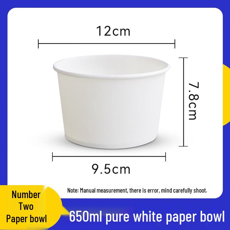 Handun Disposable Round Paper Food Containers