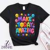 Growth Mindset Shirt Make Today Amazing Motivational Saying T-Shirt, Positive Thinking Gift, Inspirational Graphic Tee
