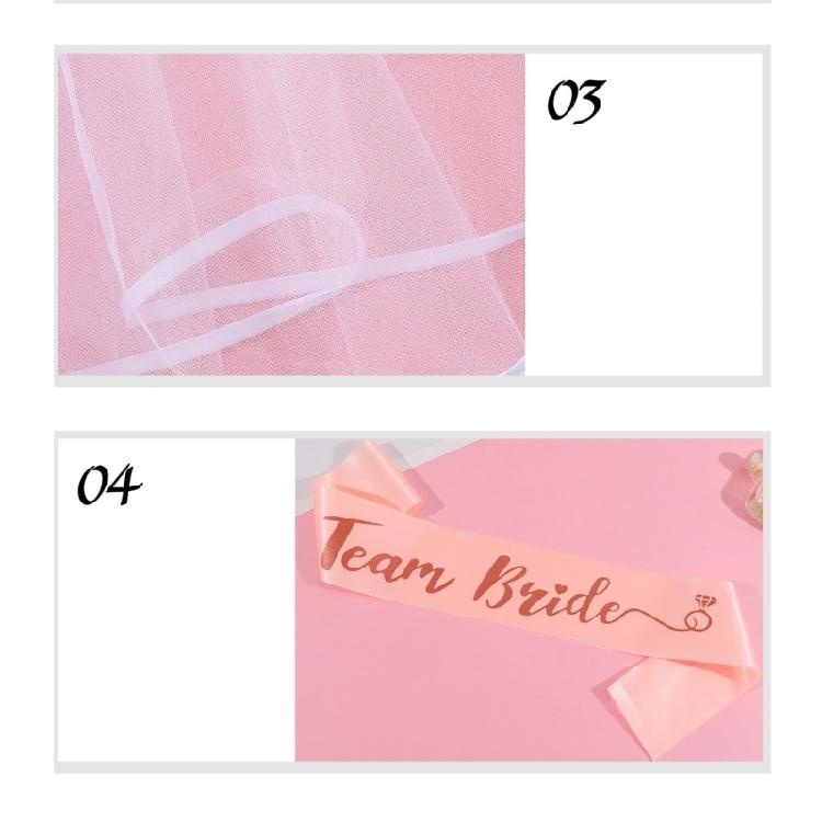 Superior Bride Celebrating Hair Accessories Set For Wedding Bachelorette And Bridal Shower Celebrations