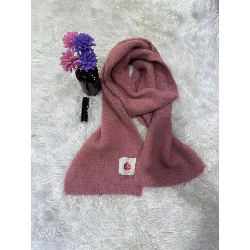 

New Style Wool Knitted Scarf for Women in Winter Korean Fashion Versatile Warm Student Student Skin Friendly Soft Scarf