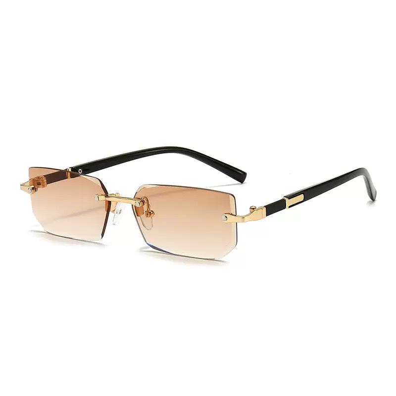Frameless Fashion Square Sunglasses - Unisex European & American Trend