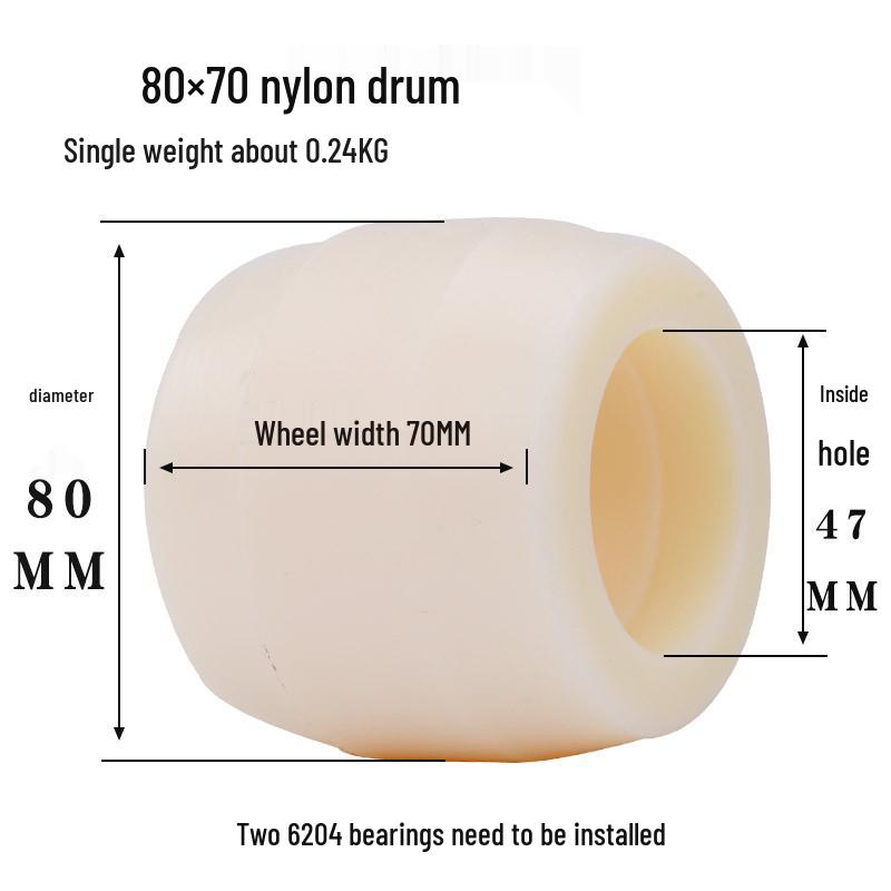 Transpalet Hidraulic Roți Nailon și Miez de Fier Accesorii Stivuitor PU