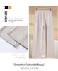 Mom's High-Waisted Drapey Wide-Leg Pants for Autumn/Winter - Plus Velvet for Middle-Aged and Elderly Women