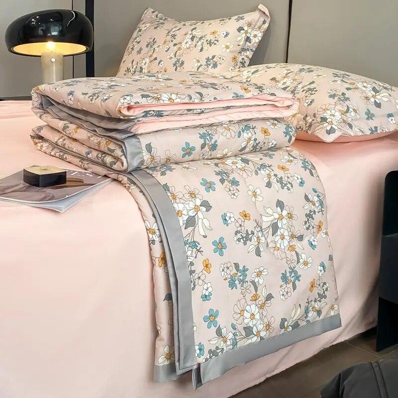 Sommerdyne Kjølig Følelse Is Silke Sommer Kjølig Ved Kjølig Klimaanlegg Dyne Enkelt Sommerdyne Maskinvaskbar Dobbel Tynn