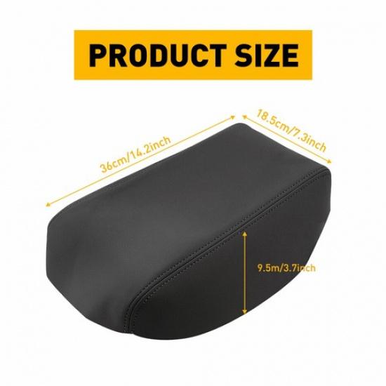 For Toyota Highlander 2008-13 PU Leather Center Armrest Console Lid Cover Black