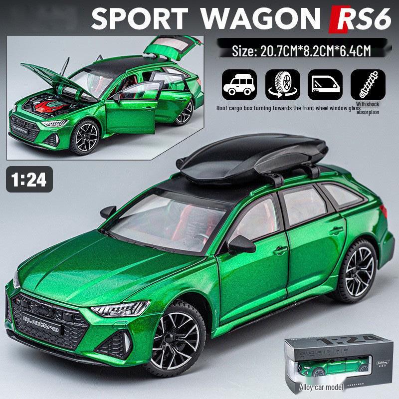 

1:24 RS6 Модель игрушечной машины из сплава, модифицированная для трека