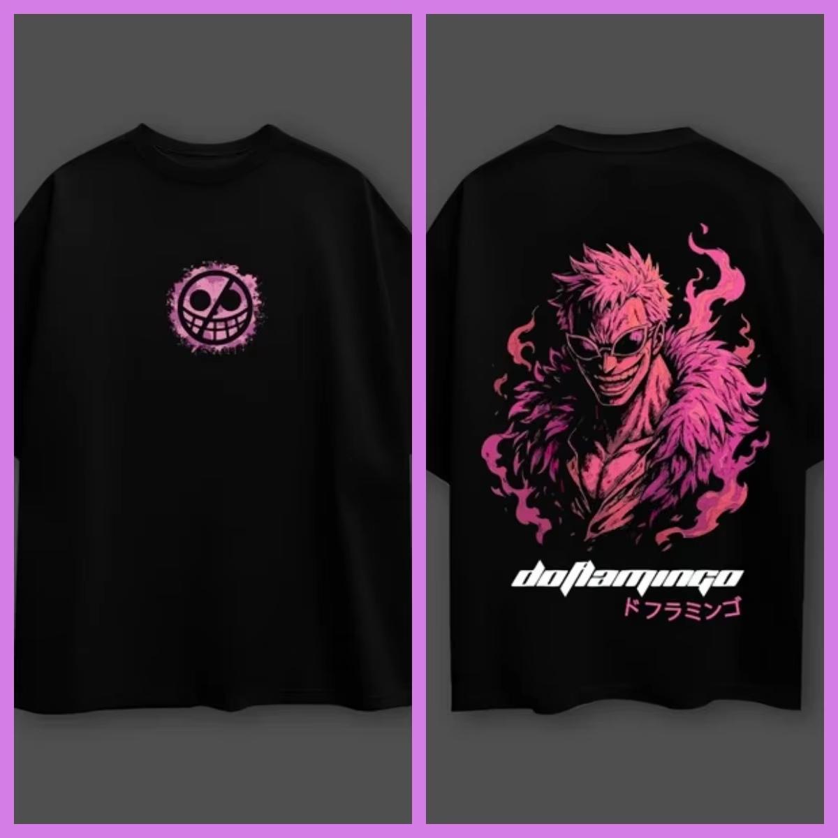 2026 New The Great Bard Greed Doflamingos extralarge size cotton Tshirt from the anime One Piece S