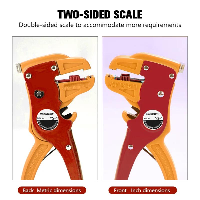 Multifunktionales Werkzeug Entenschnabel-Stil Selbstabisolierzange für Elektriker, Abisolier- und Aussteckvorrichtung