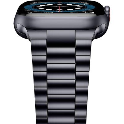 Apple Watch Kordonu 7 8 9 45mm 41mm için Paslanmaz Çelik Kordon Bağlantılı Bileklik IWatch Ultra 2 49mm 6 SE 5 4 44mm 40mm 42mm Aksesuarlar