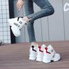 Hot Sales Trendy Shoes Women High Top Sneakers Women Platform Vulcanized Shoes Inner Height Increasing Women's Shoes