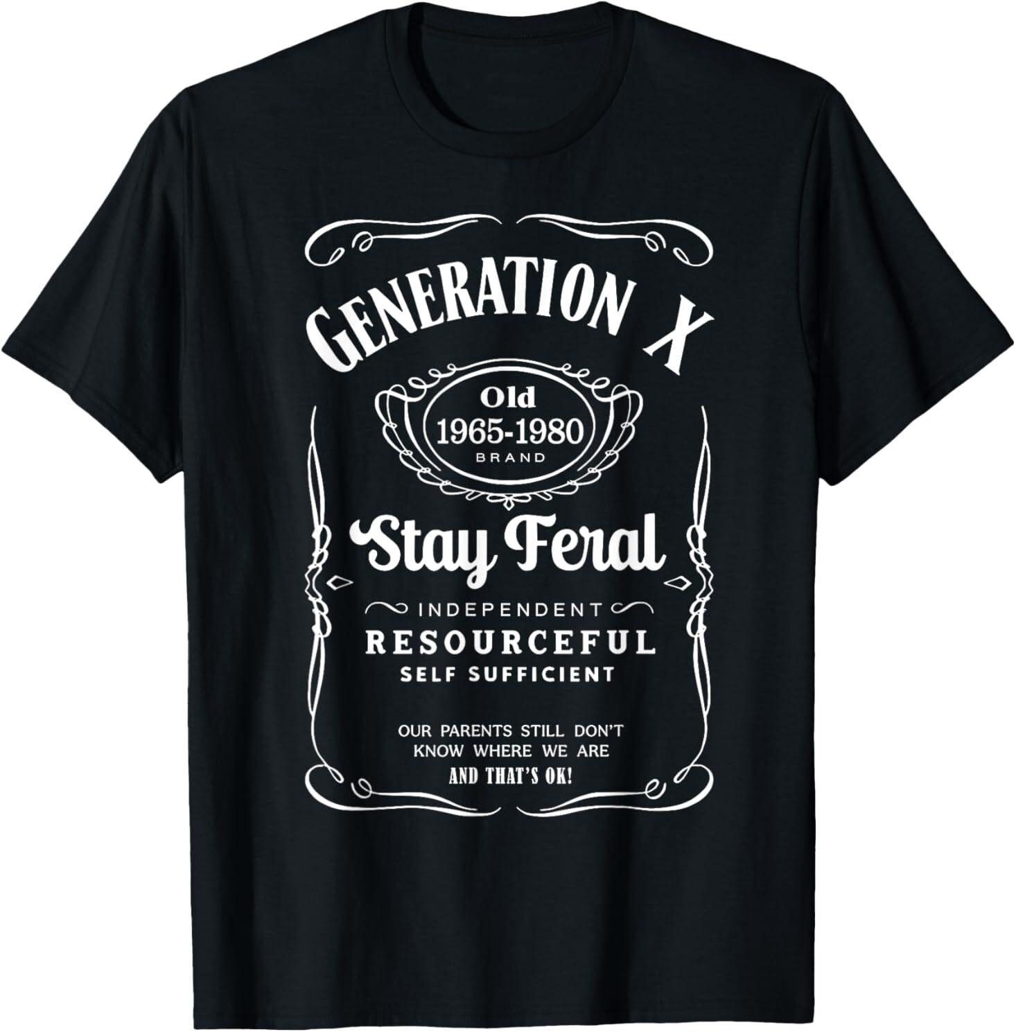 Generation X Stay Feral T-Shirt S разноцветный