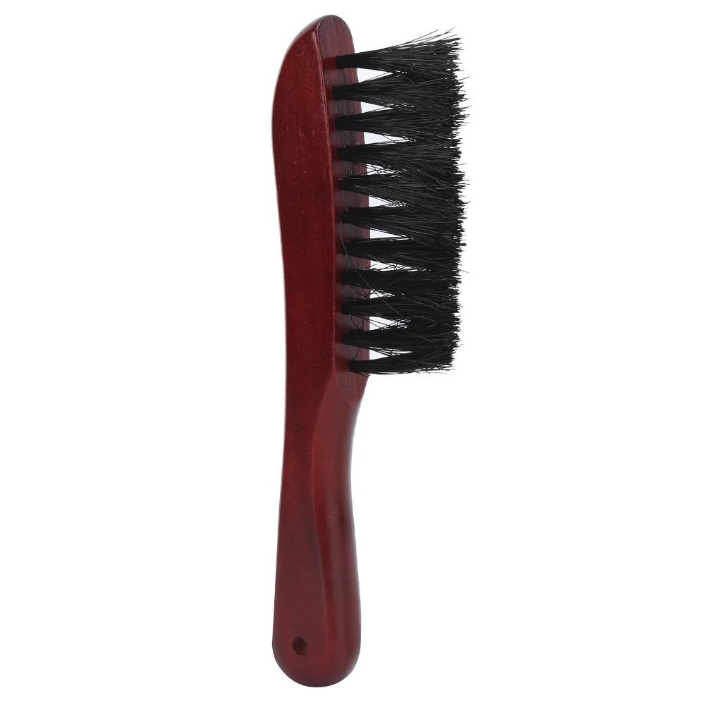 Wood Handle Pool Table Brush Curved Handle Snooker Table Brush  For Billiard Table