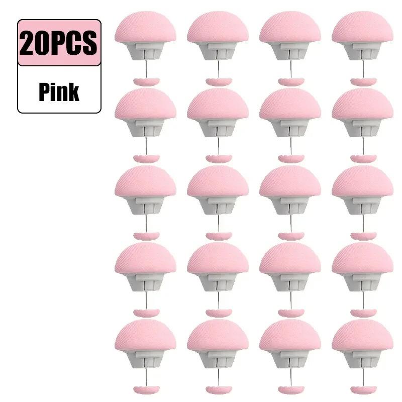4-20pc Mushroom BedSheet Quilt Clip Anti-Slip Bedding Fasteners Reusable Duvet Cover Blanket Fix Buckle One Button Unlock